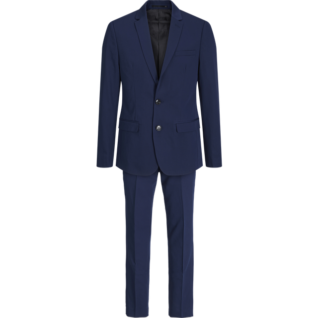 JACK & JONES Jprsolar Suit Noos Jnr 12198318 Pojkar Kostym, Dark Navy, 176
