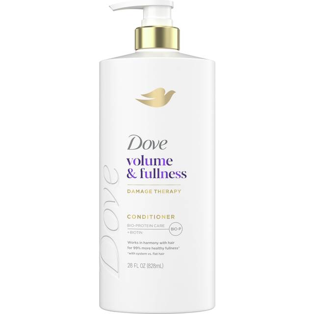 Dove Conditioner Volume & Fullness for Fine  Thin Hair with Liquid Bio-Protein Care Technology and Biotin 28 Fl oz