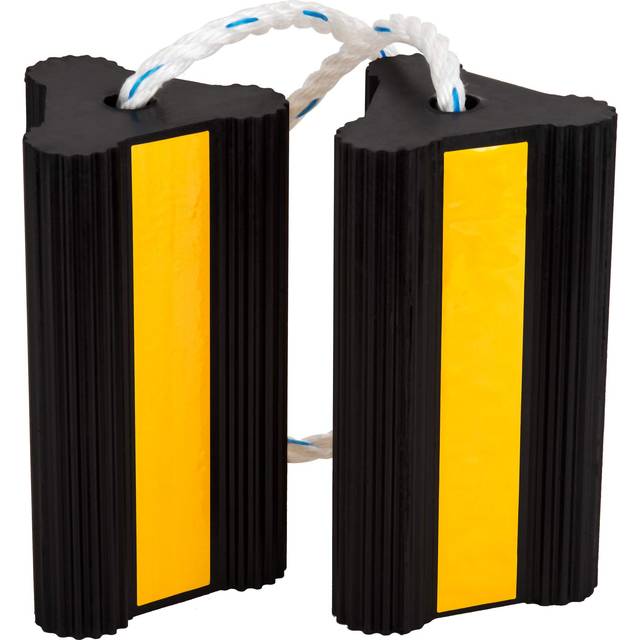 Jade Active Premium Rubber Wheel Chocks - Car and RV Rubber Block - Long Connecting Rope - Heavy Duty Car Wheel Stoppers Chock - Extremely Durab