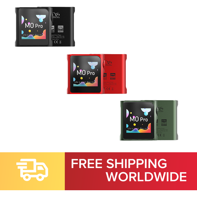 Shanling M0 Pro Portable Music Player med Bluetooth 5.0 och DAC-funktion (svart)