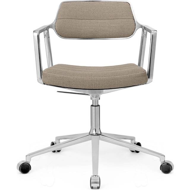 Vipp 453+ Swivel Aluminum/Dark Sand Kontorstol 77.5cm