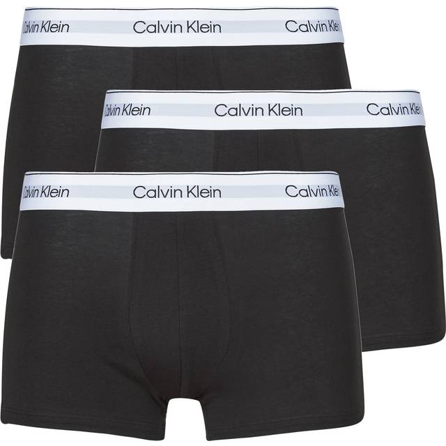 Calvin Klein Extra Soft Cotton Stretch Trunk 3-Pack Black M