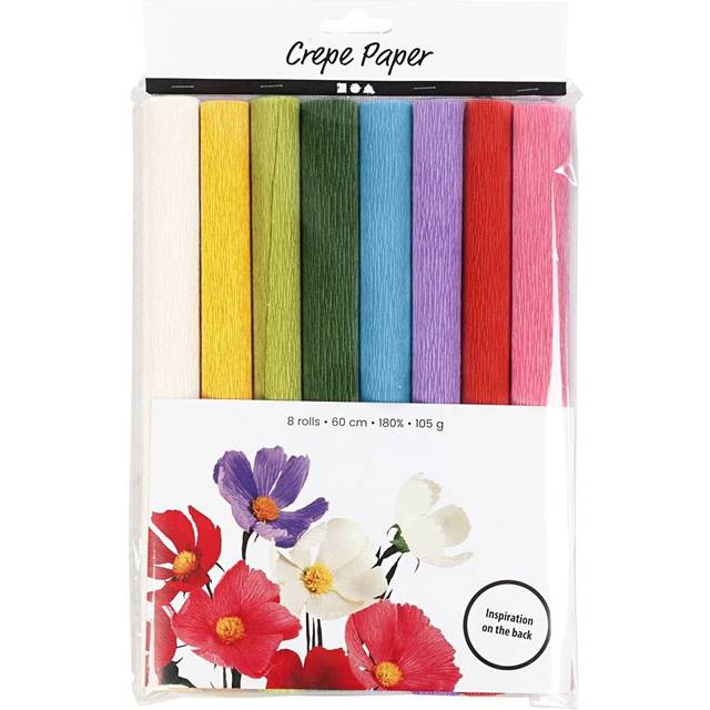 Crepe Paper Basic colours 8 sheets