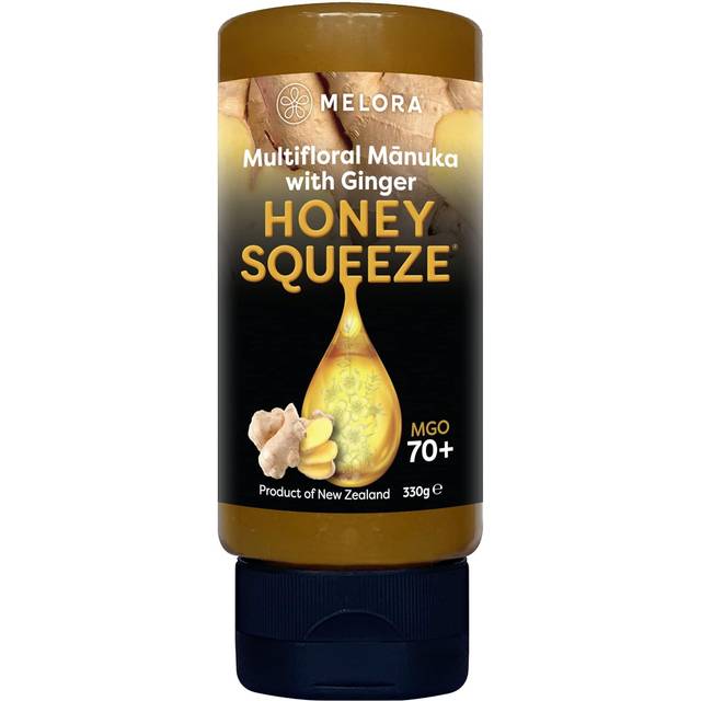 Manuka Honey 70+ MGO Ginger Squeeze 330g - Melora