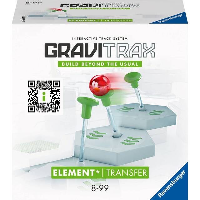Ravensburger GraviTrax Element Transfer - Zubehör für das Kugelbahnsystem. Kombinierbar mit allen GraviTrax Produktlinien, Starter-Sets, Extensions und Elements, Konstruktionsspielzeug ab 8 Jahren