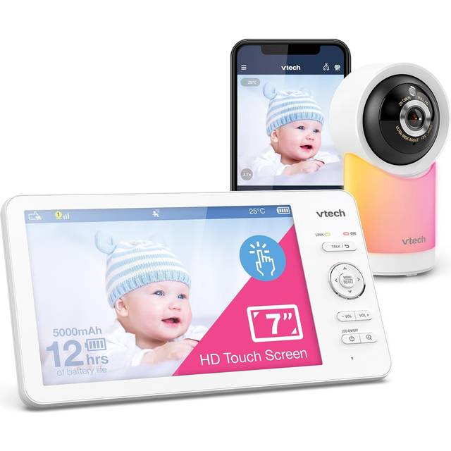 Vtech RM7787HD 7 Over The Cot Smart Video Baby Monitor