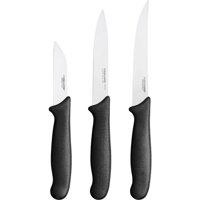 Essential grönsaksknivset 3 delar - Svart och stål