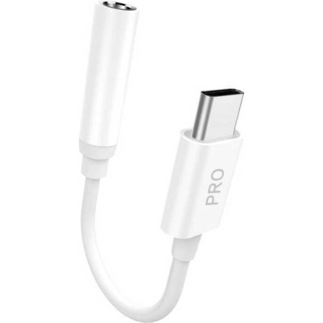 Dudao Ljudadapter USB-C till 3.5 mm - Vit