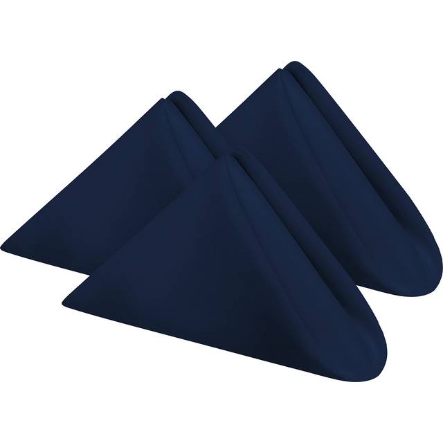 Utopia Home Navy Blue Cloth Napkins (12 Pack  17x17 Inches)  Ideal Dinner Napkins for Party  Wedding and Lunch/Dinner