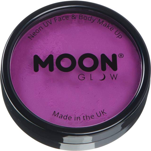 Neon UV Pro Face Paint Cake Pots by Moon Glow - Intense Purple