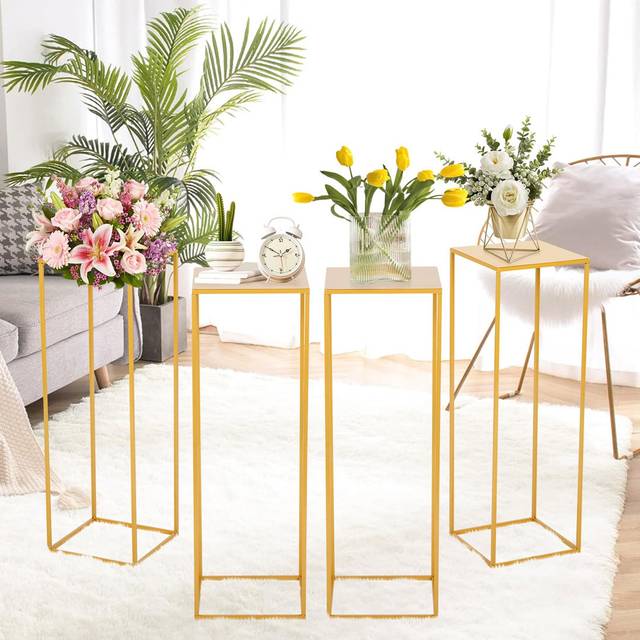 Biay Metal Floor Vase - Gold (80cm H X 26.7cm W X 26.7cm D)