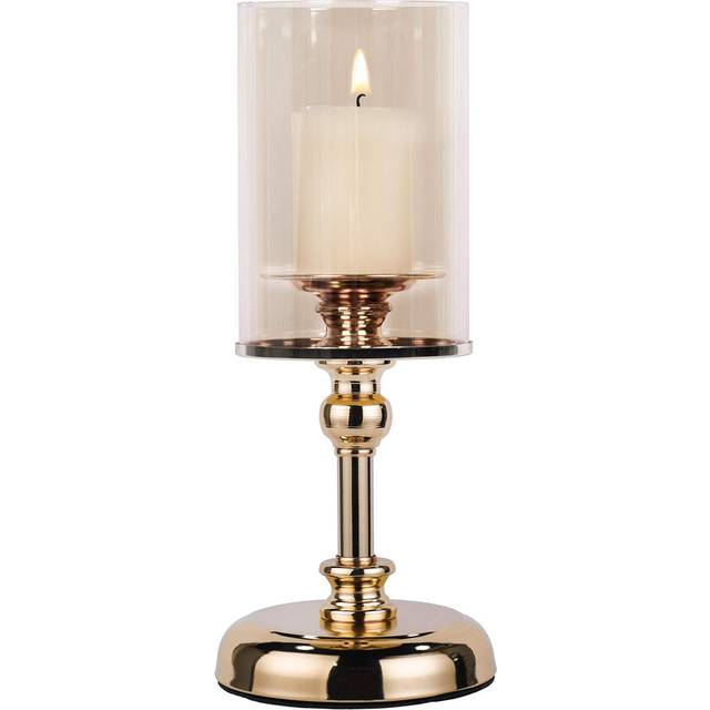 Emilly Tabletop Hurricane - Gold (29cm H X 12cm W X 12cm D)