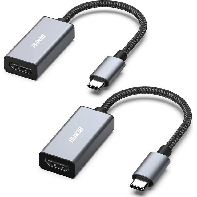 2 Pack USB C to HDMI Adapter, USB Type-C to HDMI Adapter [Thunderbolt 3/4 Compatible] with iPhone 15 Pro/Max, MacBook Pro/Air 2023, iPad Pro, iMac,