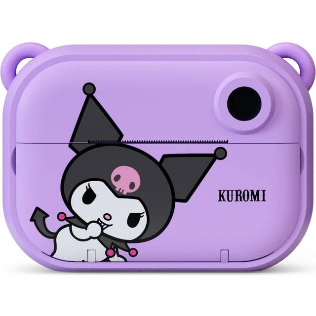 Kuromi direkttryck barn digitalkamera och videokamera med selfiekamera från Kidamento, Scavenger Hunt Momento Book, 32 GB minneskort - modell P Kuromi
