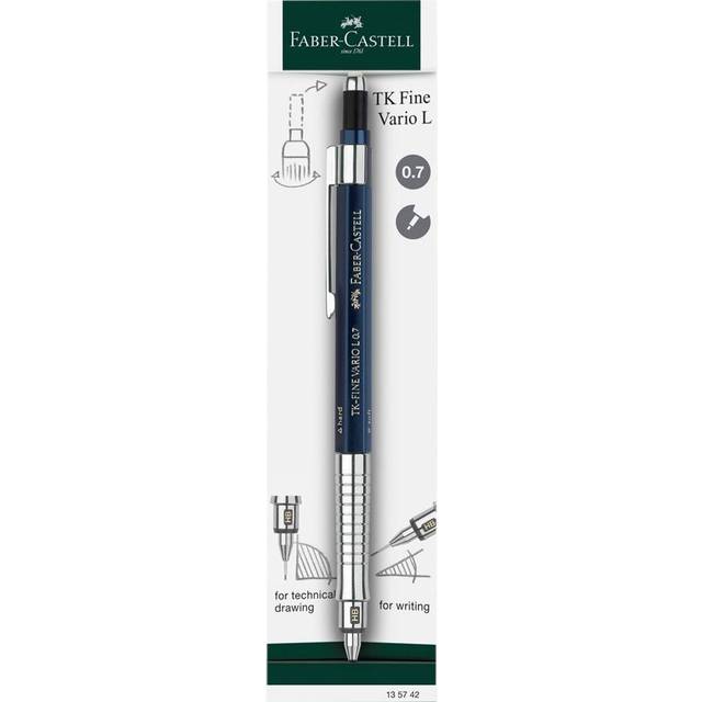 Faber-Castell TK-Fine Vario L 135742 Mechanical Pencil 0.7 mm Indigo Lead Pencil with Soft/Hard Mechanism