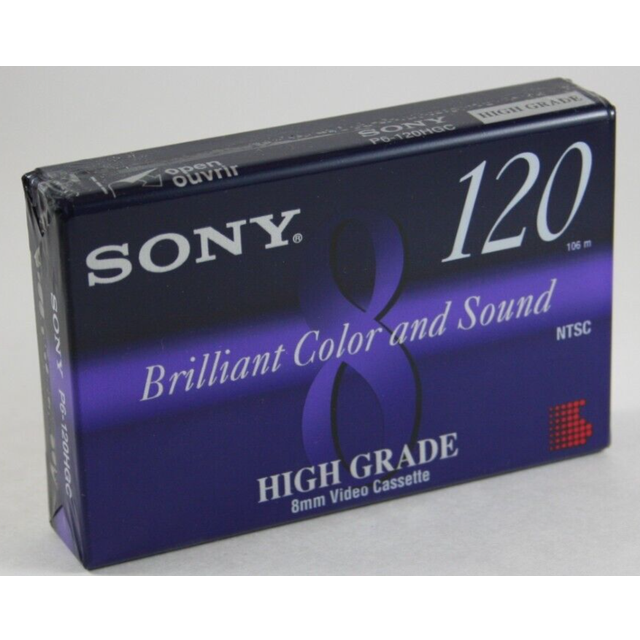 Sony Hg120 Video 8 Blank Video Cassette (sealed)