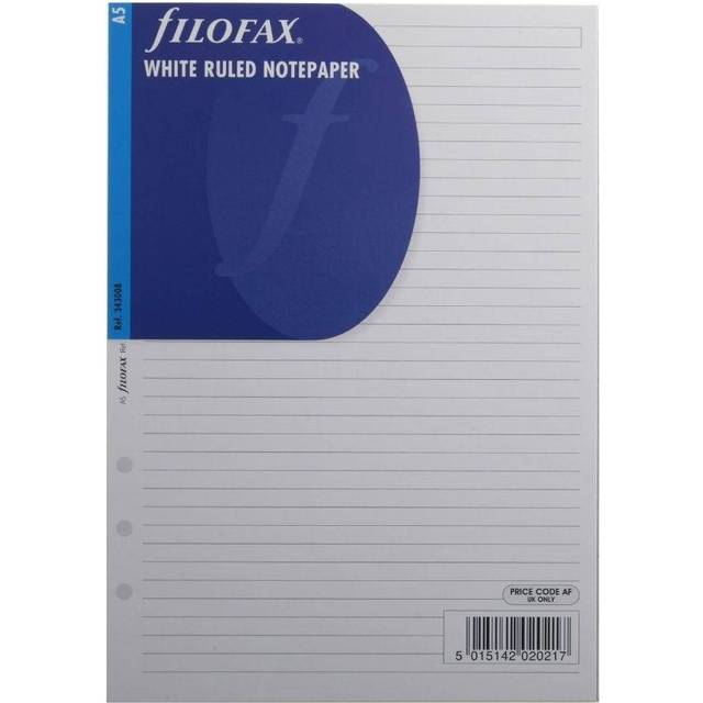 Filofax A5 blad linjerade 25st/fp
