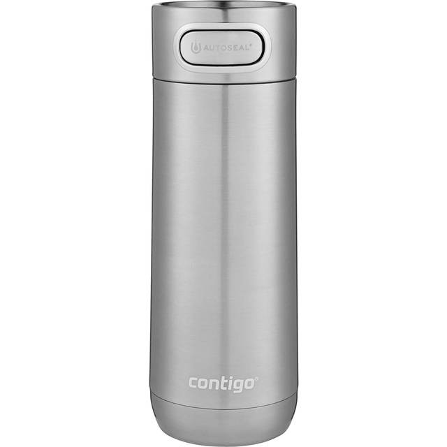 Luxe Autoseal Travel Mug, Stainless Steel Thermal Mug, Vacuum Flask, Leakproof Tumbler, dishwasher safe, Coffee Mug with BPA Free Easy-Clean Lid,