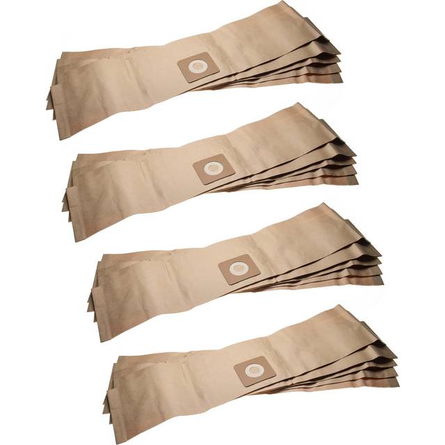 vhbw 20 x väskor kompatibla med Bosch UniversalVac 15 dammsugare - papper, 86 cm x 20 cm, sandfärg