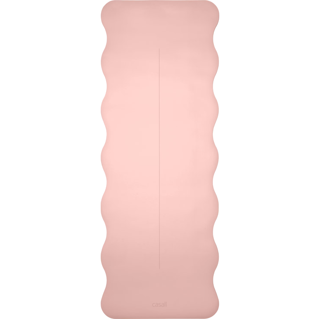 Grip & Cushion III Scallop 5mm yogamatta, Light pink, Unisex, ONESIZE