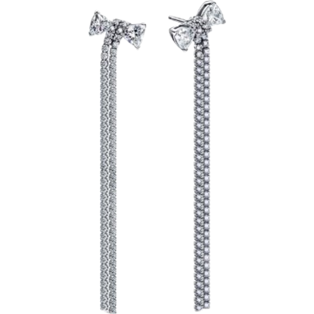 Pandora Pave Bow Drop Earrings