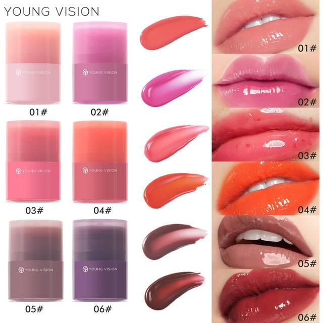 YOUNG VISION Twist Lip Gloss 3 Color Set Moisturizing and Moistening Color Mirror Lip Gloss Lip Oil 12ML*3
