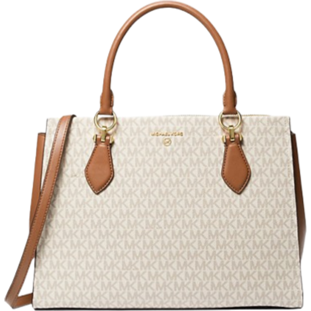MK Marilyn Large Logo Satchel - Natural - Michael Kors - ONE SIZE