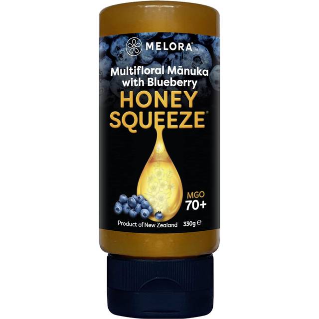 Manuka Honey 70+ MGO Blueberry Squeeze 330g - Melora