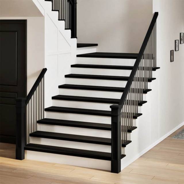 vidaXL Stair Treads 4 pcs Dark Brown 110x25x2 cm Solid Wood Oak