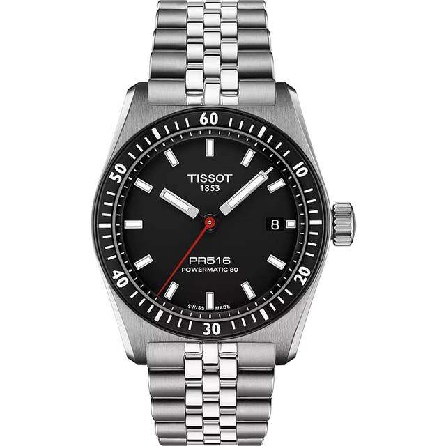 TISSOT T-Sport PR516 Powermatic 80 SS 38MM Black Dial Men's Watch T149.407.11.051.00 / T1494071105100 - 38 mm