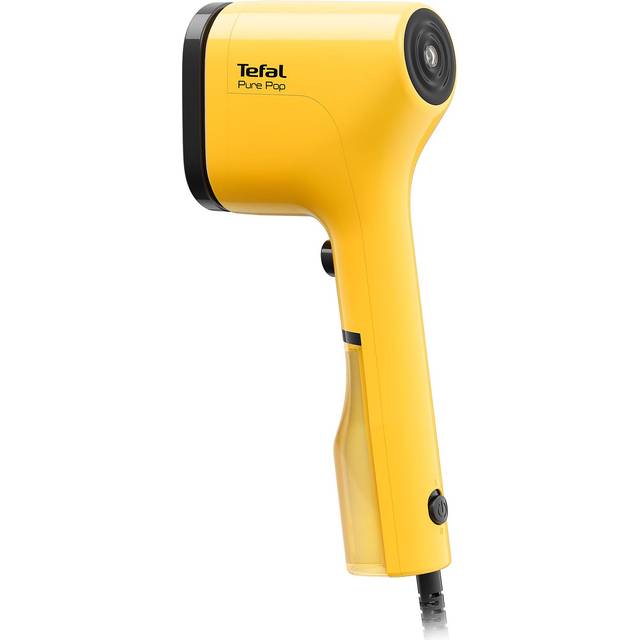 Tefal DT2026 Pure Pop ångborste | 1 300 W | 70 ml vattentank | tar bort upp till 99,99% av virus/bakterier/bakterier | snabb uppvärmning | 20 g/min. kontinuerlig ångutgivning | gul/svart