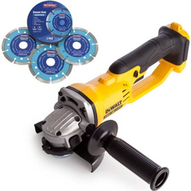 Dewalt DCG412N 18v XR Cordless 125mm Angle Grinder + X3 Blades