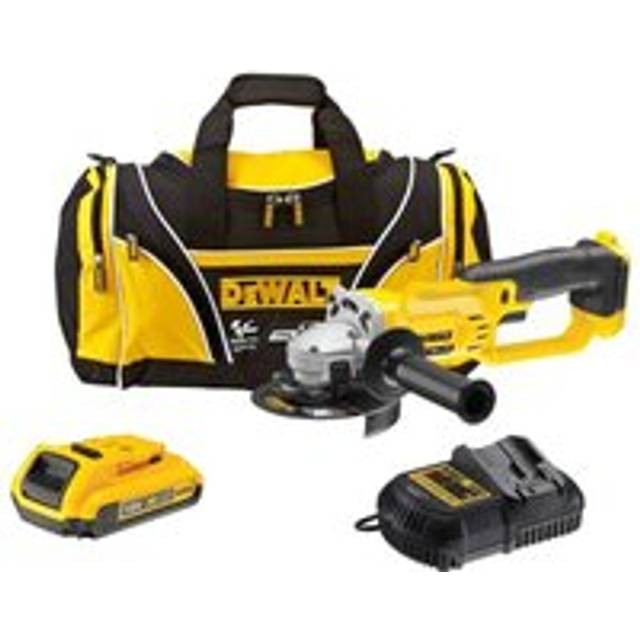 DCG412D1 18v xr Cordless Angle Grinder 125mm + 1 x 2.0ah, Charger + Bag - Dewalt