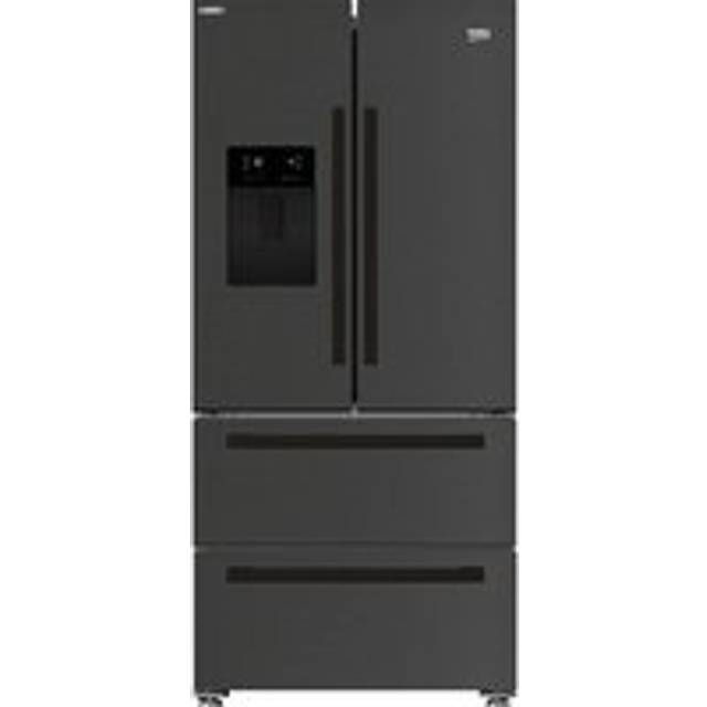 BEKO Pro HarvestFresh GNE460520DVPZ Fridge Freezer - Black, Black