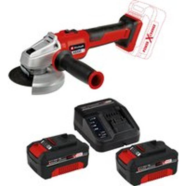 Einhell Professional AXXIO 18/125 Q 18v Cordless Brushless Angle Grinder 125mm 2 x 4ah Li-ion Battery Charger No Case