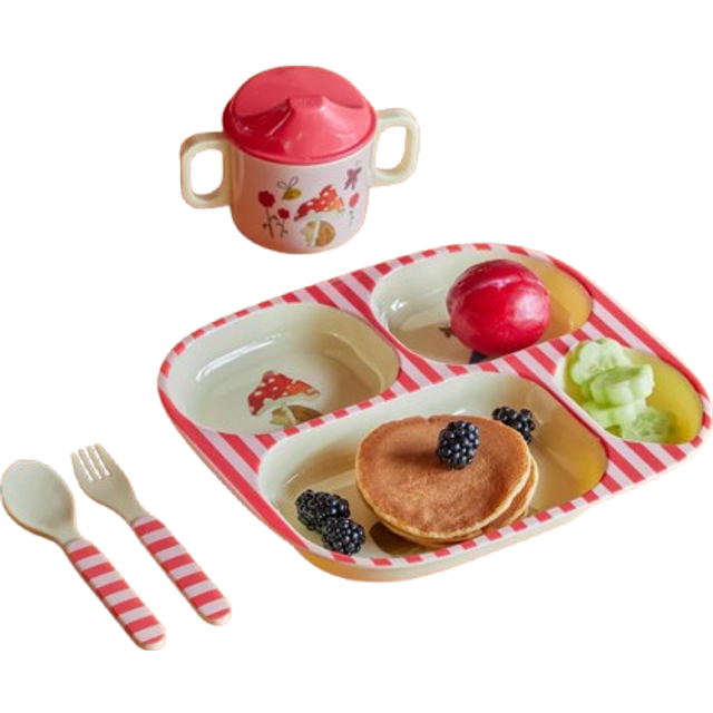 Childrens Tableware Melamine, Pink Happy Forest