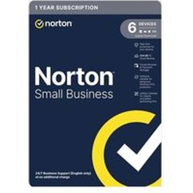 Norton Small Business Antivirus Software 6 Devices 1-year Subscription Includes 250GB of Cloud Storage Dark Web Monitoring Private Browser 24/7 Business Support Activation Code by email - ESD