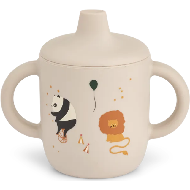 Liewood Mugg m. Pip - Neil - Silikon - 150 ml - Cirkus/Sandy - Liewood - One Size - Mugg
