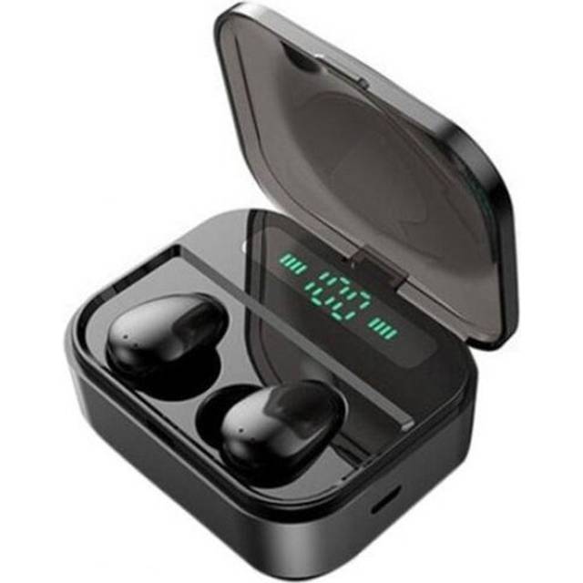 X7 Mini In Ear Bluetooth 5.0 Earphone Led True Wireless Ipx7 Waterproof Touch Control With Mic Charging Dock Black Earbuds