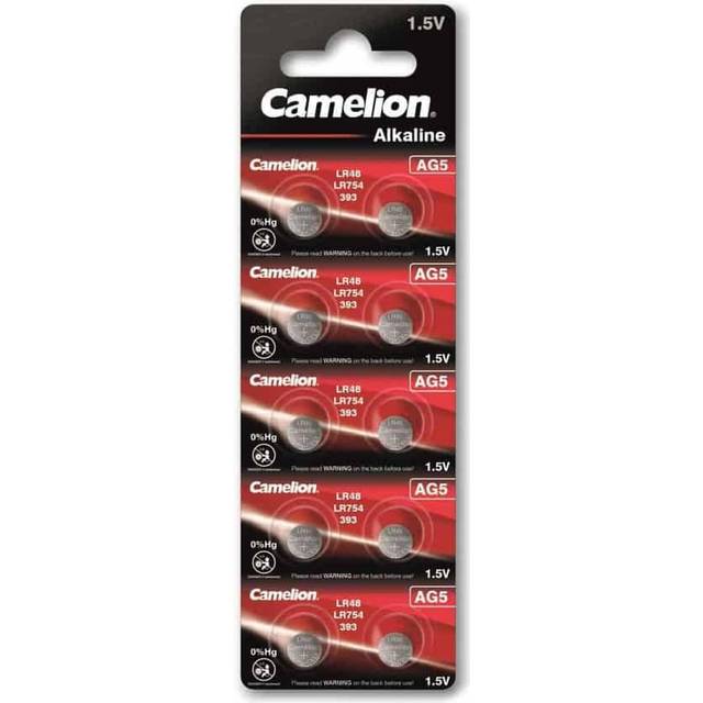10 camelion lr754 alkaline batteries lr48 393 no mercury 1.5v 10pc exp 202