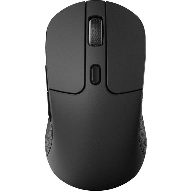 Keychron M3 - Mus - ergonomisk - optisk - 5 knappar - trådlös - 2.4 GHz, Bluetooth 5.1, USB-C - USB-C trådlös mottagare - svart