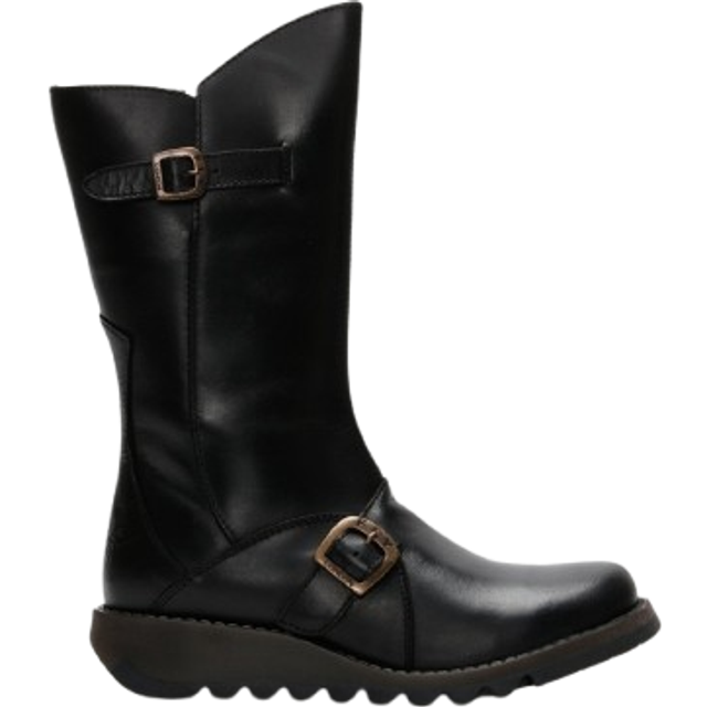 Fly London Mes 2 Calf Boots - Black, Black, Size 8, Women