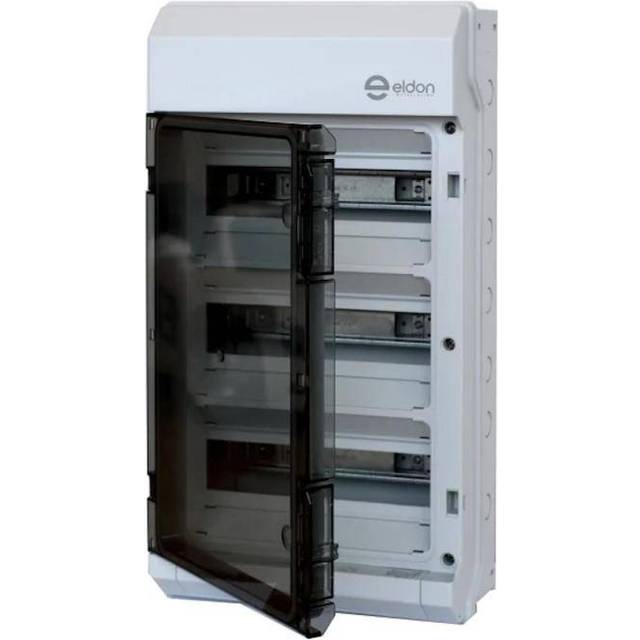 Normkapsling 3x12 Moduler IP65 Grå Eldon Installation