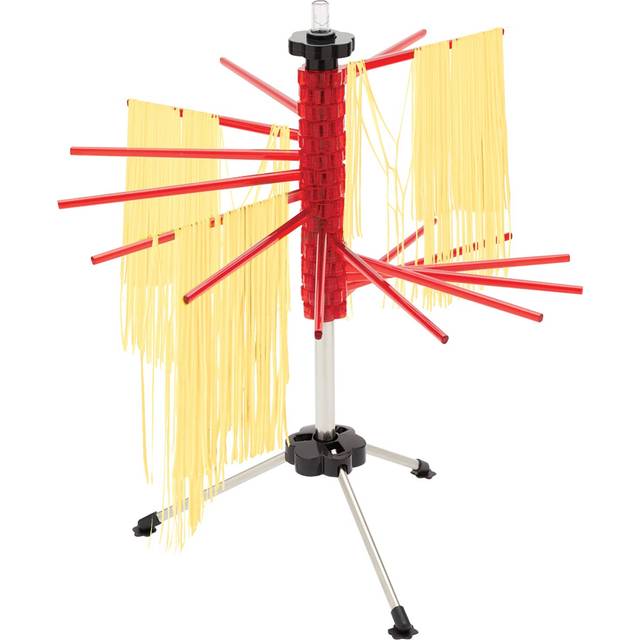 Fox Run collapsible Pasta Drying Rack  185 Inches  Red