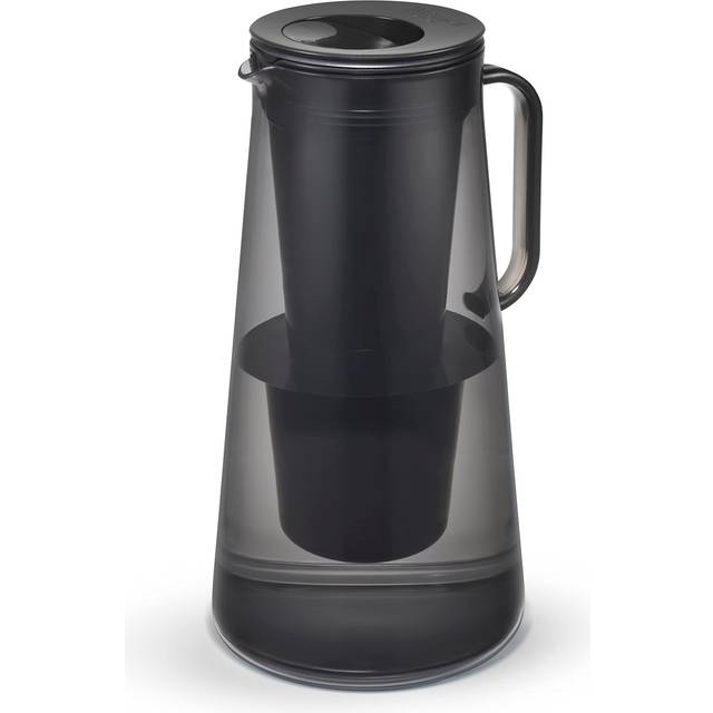 LifeStraw Home - Water Filter Pitcher  10-Cup  Obsidian  BPA Free Designed for Everyday Protection Against Bacteria  parasites  microplastics  Lead  M