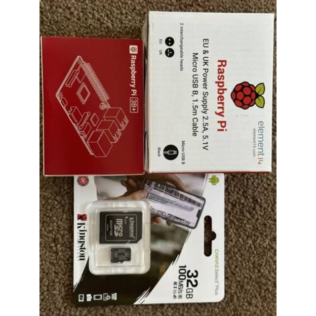 Raspberry pi 3 model b+ 1 quad core 1.4ghz 1gb ram wifi & bluetooth