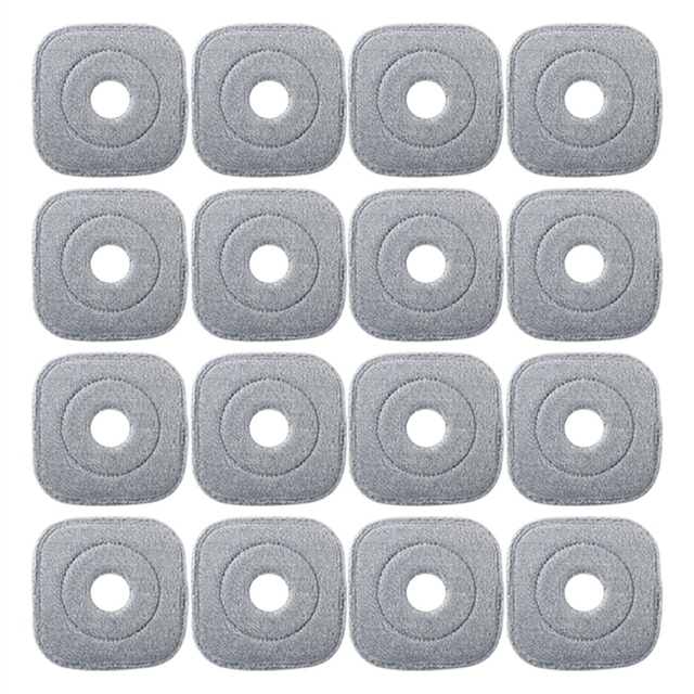 16Pcs Washable Mop Cloth for Mop Squeeze Mop Automatic
