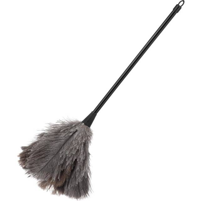 Ostrich Feather Duster, Household Dusters with Wooden Handles, Anti Static Dust Removal Cleaning Tool for Home Office Garden Furniture Bookshelf
