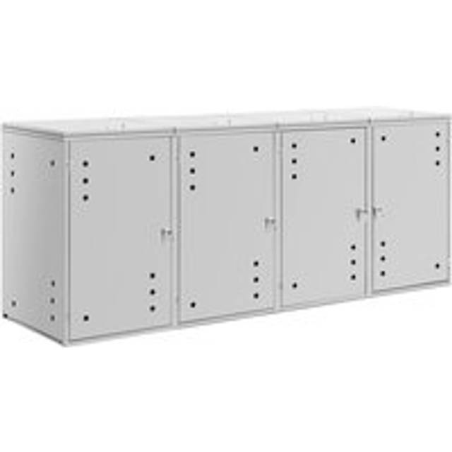 Wheelie Bin Storage - 4 x 240 l - air holes Rubbish bin storage Waste bin store