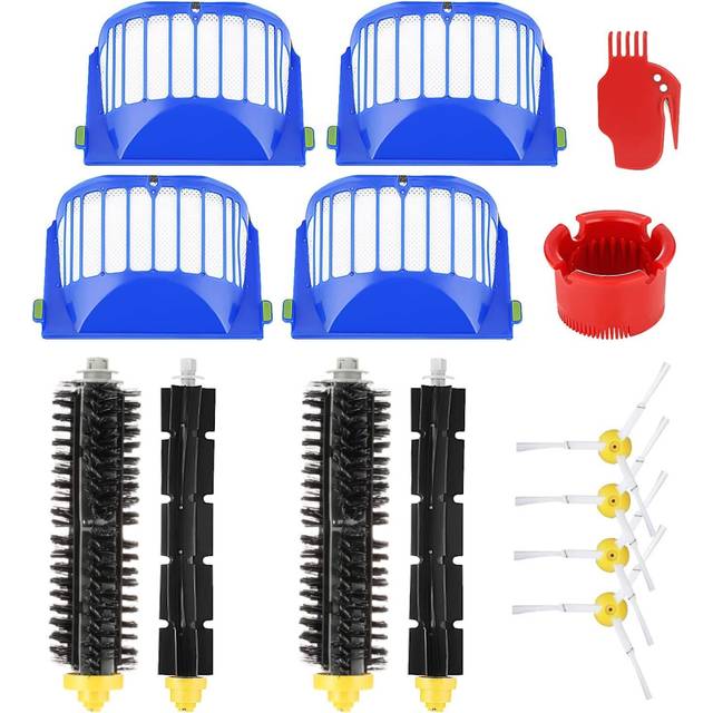 Tinor - Replacement Parts for iRobot Roomba 600 605 615 616 620 621 630 635 650 652 660 665 680 690 695 Series Brush and Filter Robot Vacuum Cleaner